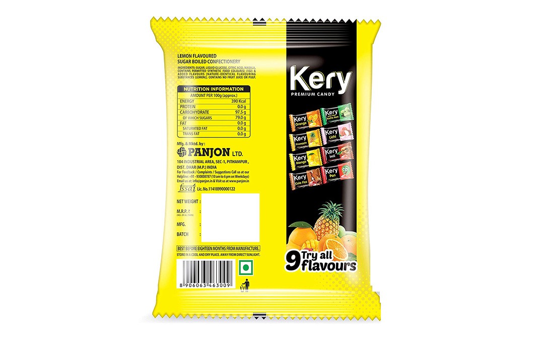 Kery Lemon Delicious Candy    Pack  480 grams